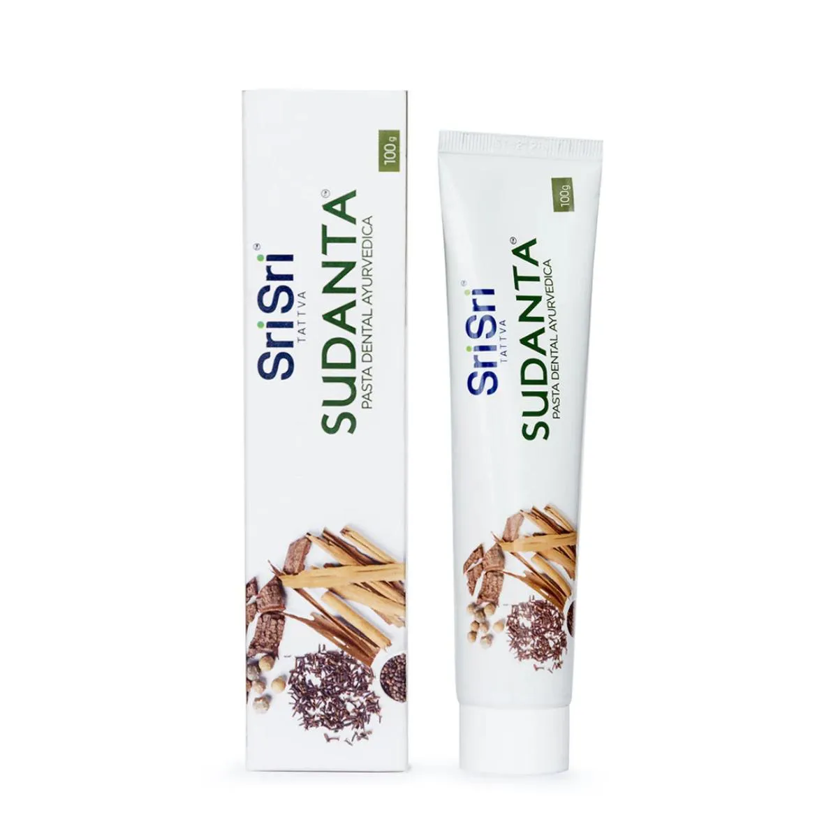 Creme Dental Sri Sri Tattva Sudanta Ayurvédica Canela 100g