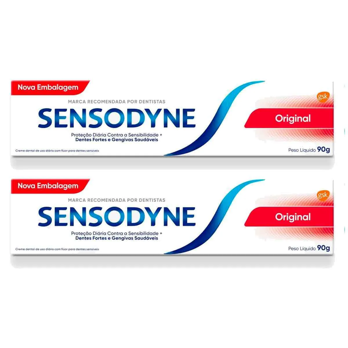 Kit Pasta de Dente Sensodyne Original 3 Unidades com 90g cada