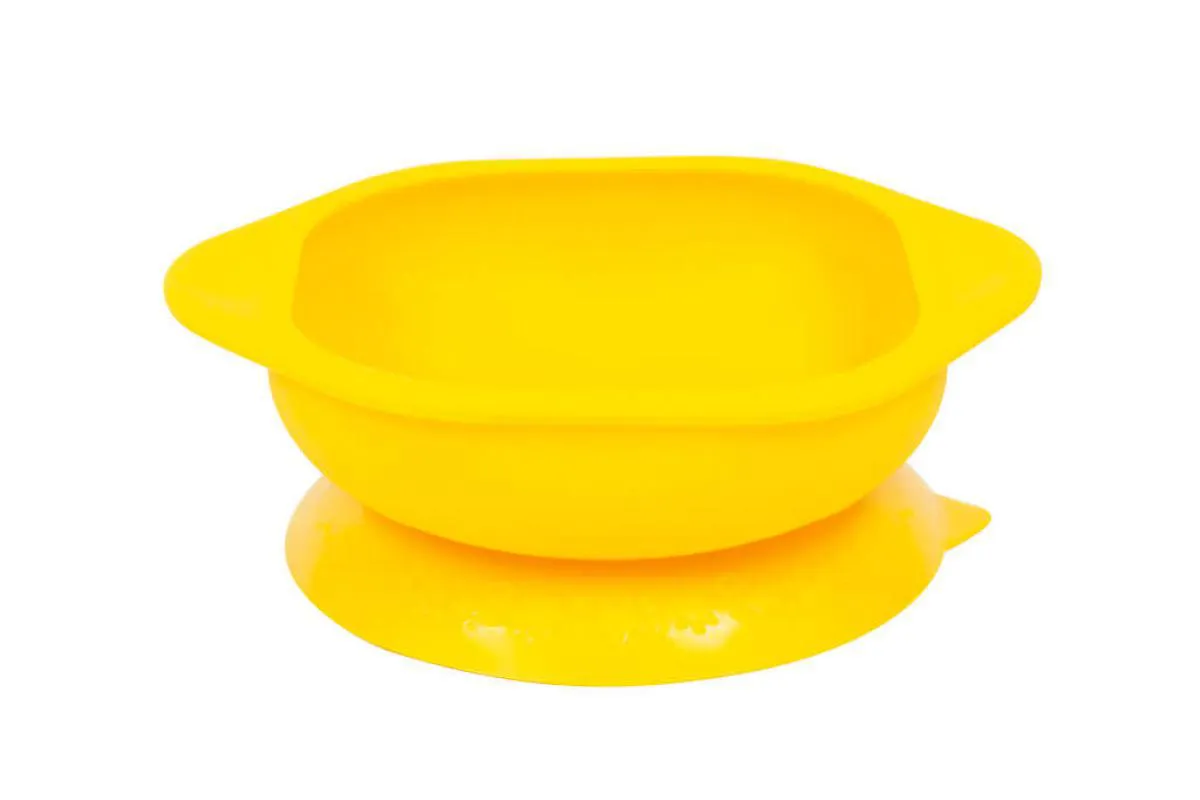Tigela em Silicone com Sucção para Microondas Girafa Amarela - Marcus&amp;marcus