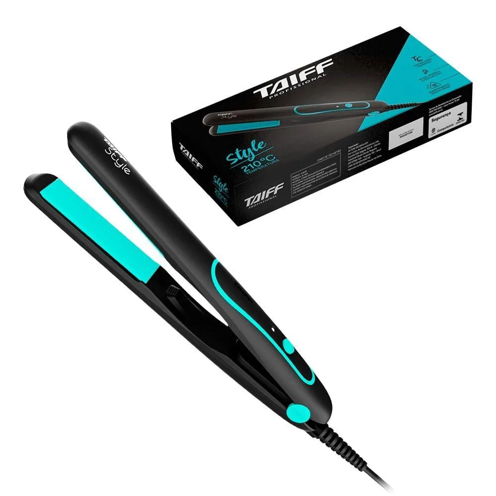 CHAPA ALISADORA TAIFF STYLE, CABO DE 1,80 METROS, 210°C, PRETA, BIVOLT 11864