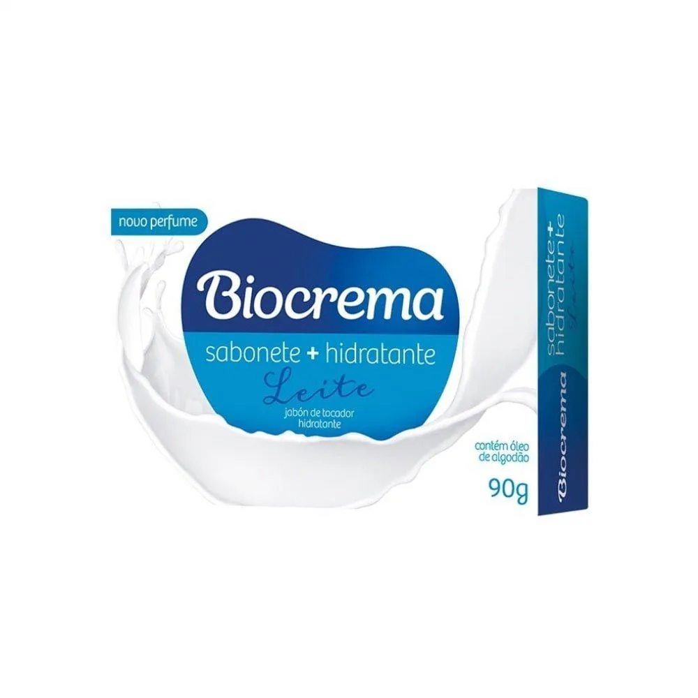Sabonete Biocrema Hidratante 90g Embalagem com 12 unidades