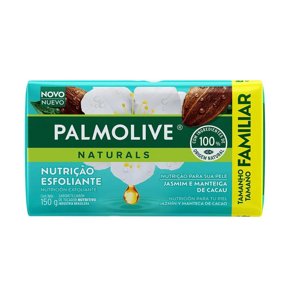 Sabonete Palmolive Naturals Nutrição Esfoliante 150g - Embalagem com 12 unidades