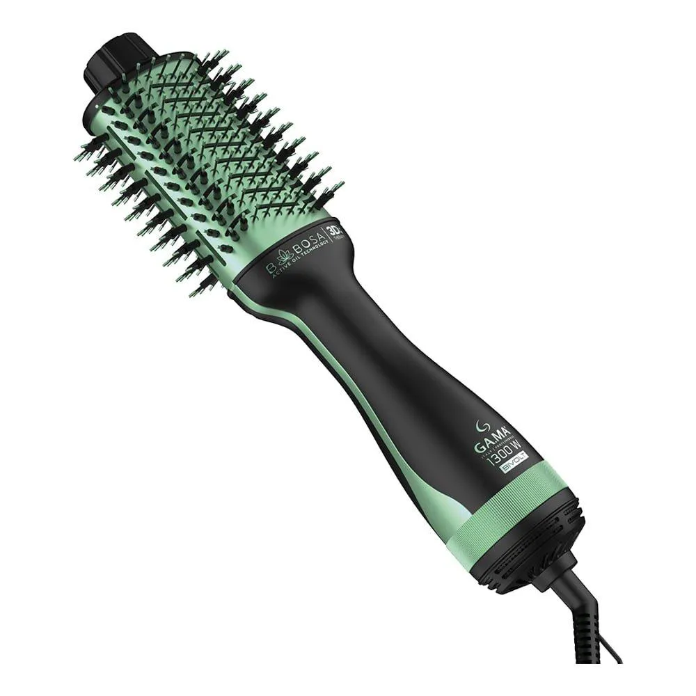 ESCOVA SECADORA GAMA BABOSA BRUSH 3D - 1300W, ESSENCIAL OIL, PRETO/VERDE 10