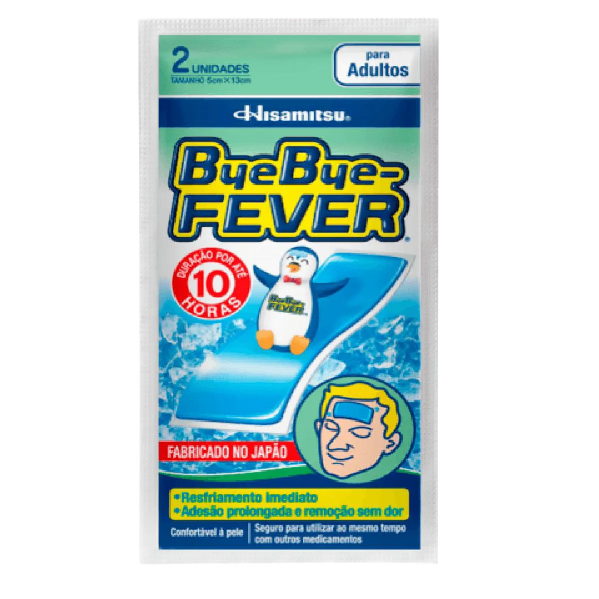 Adesivo Bye Bye-fever para Adultos 10 Horas 2un - Hisamitsu