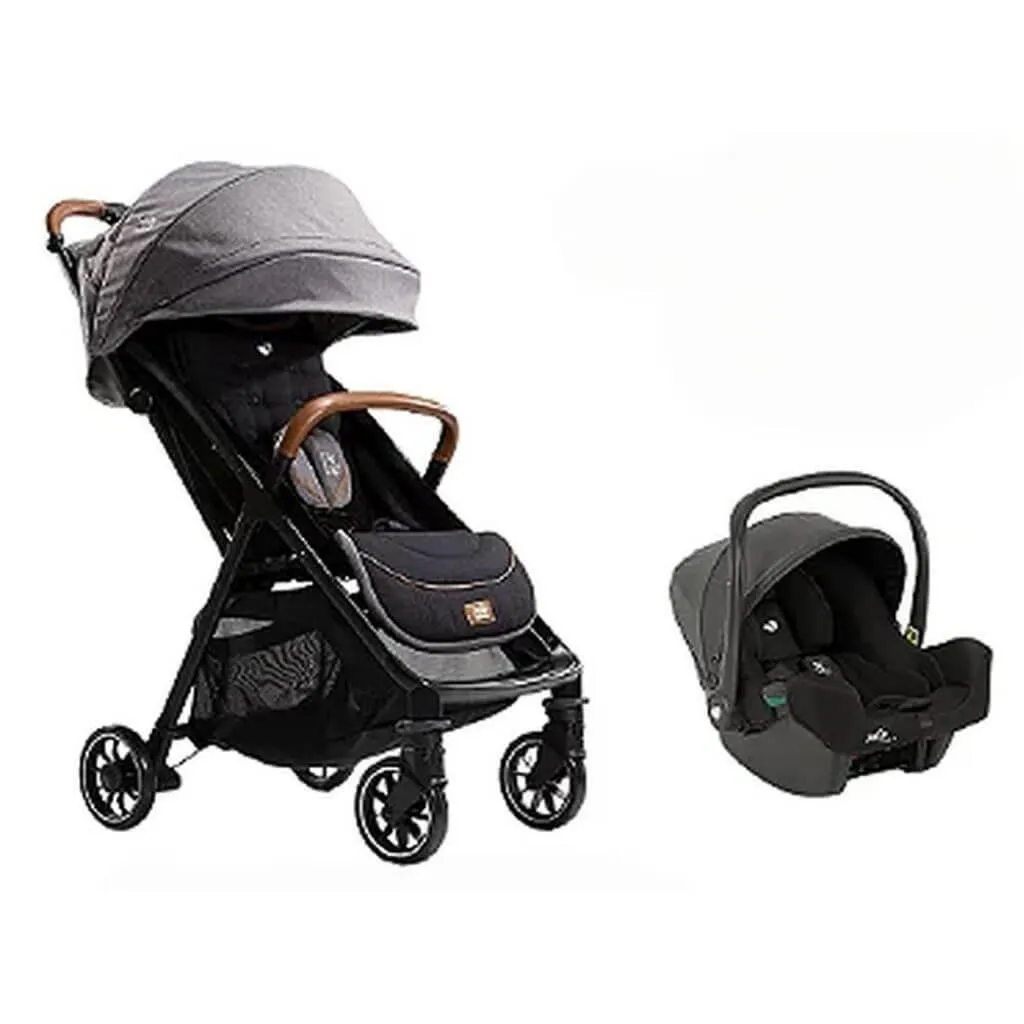 CARRINHO DE BEBê COMBO PARCEL CARBON COM BEBê CONFORTO I-SNUG JOIE