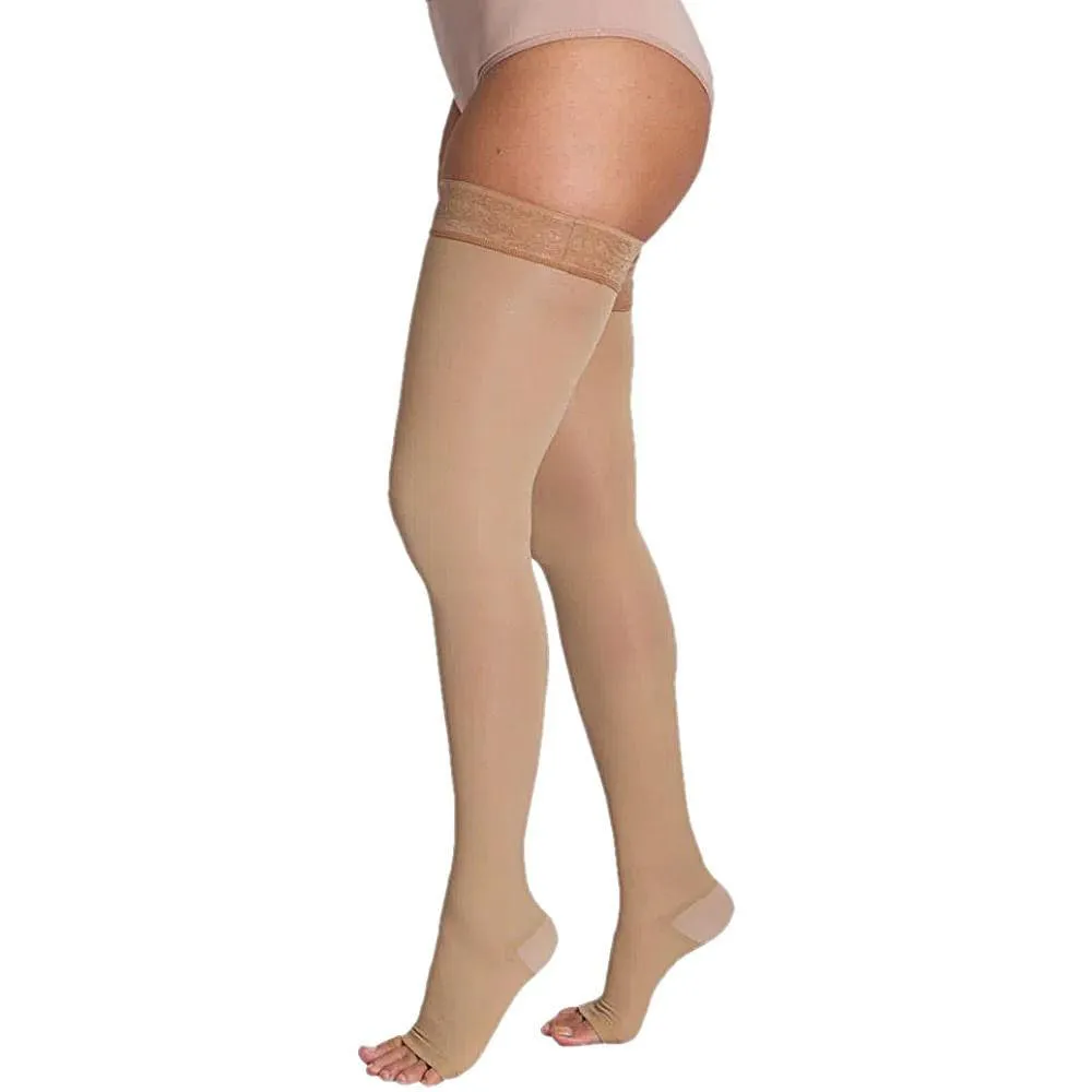 Meia de Compressão 7/8 6000 Venosan - Bege - 30-40mmhg - Pé Aberto - Tamanho P