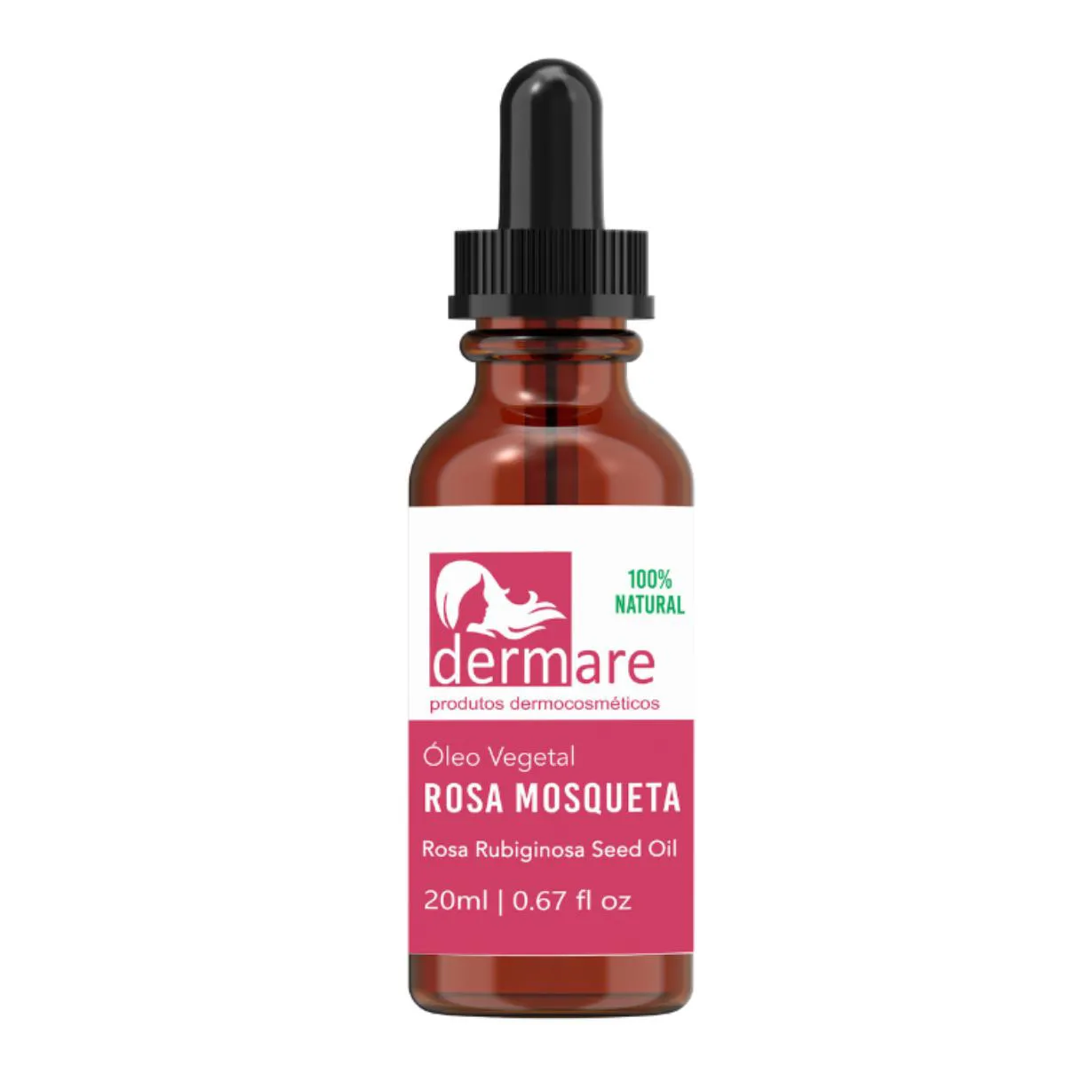 Óleo Rosa Mosqueta 20 Ml 100% Natural Dermare Cicatrizante