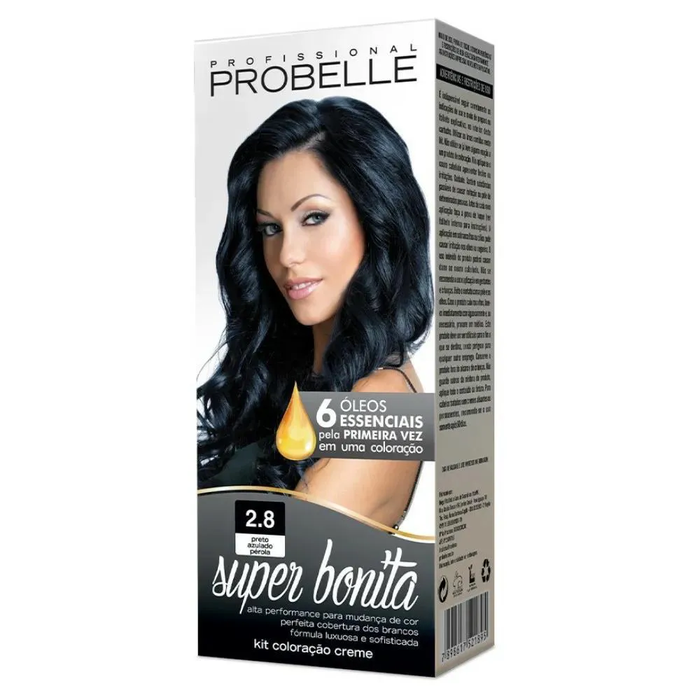 Tintura Probelle Super Bonita 2.8 Preto Azulado