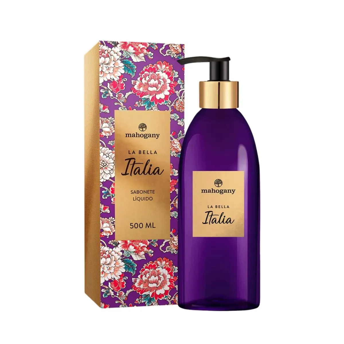 Mahogany Sabonete Liquido La Bella Italia 500ml