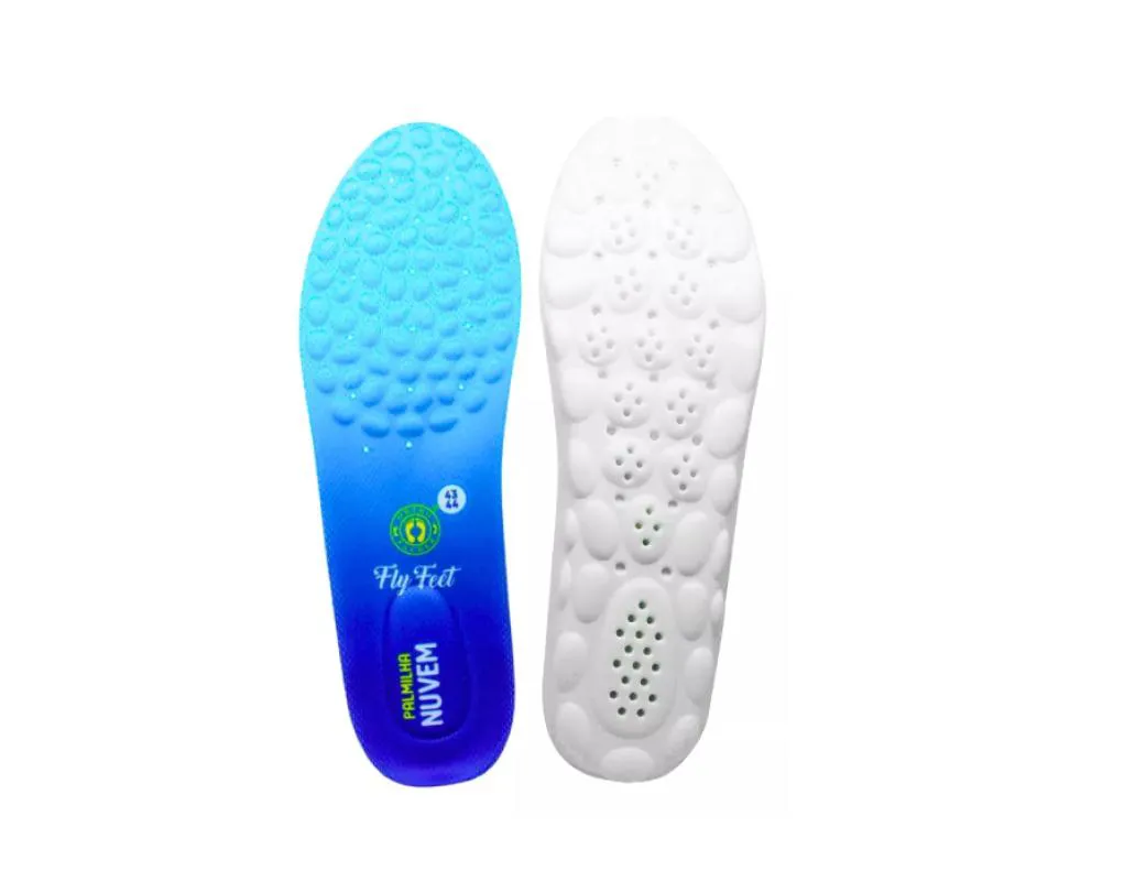 Palmilha Ortopédica Fly Feet Nuvem para Esporão, Fascite Plantar, Pés Diabéticos e Alívio de Dores - Ortho Pauher 3536