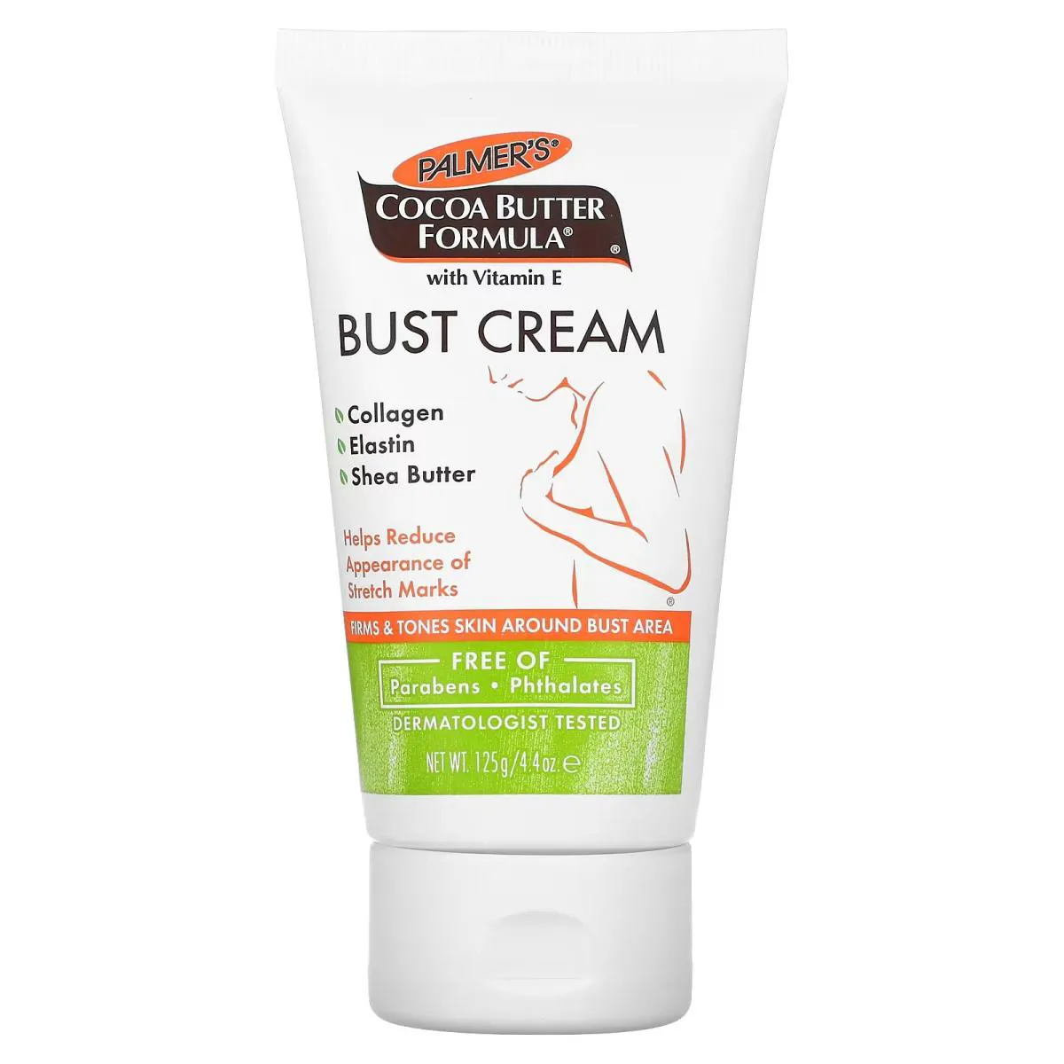 Cocoa Butter Formula com Vitamina E, Creme para Os Seios 125g - Palmers