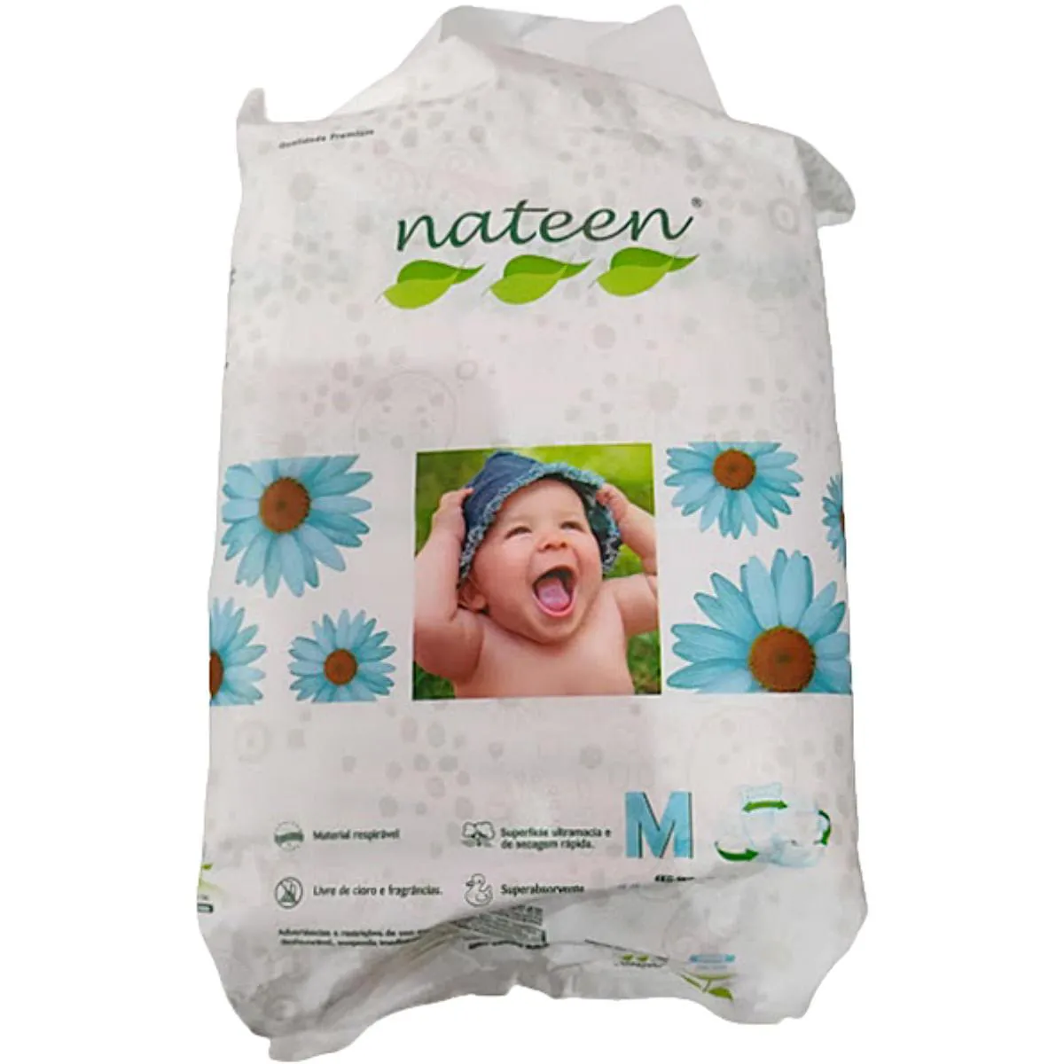 Fralda Slip Pediátrica Nateen Premium M 18 unidades