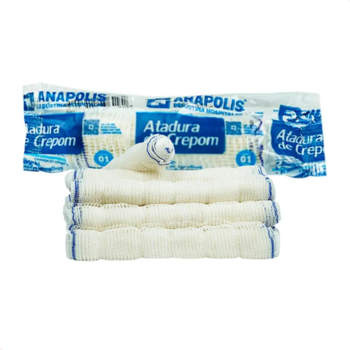 Kit com 120 Atadura de Crepom 10Cmx1,20M 13 Fios da Anápolis
