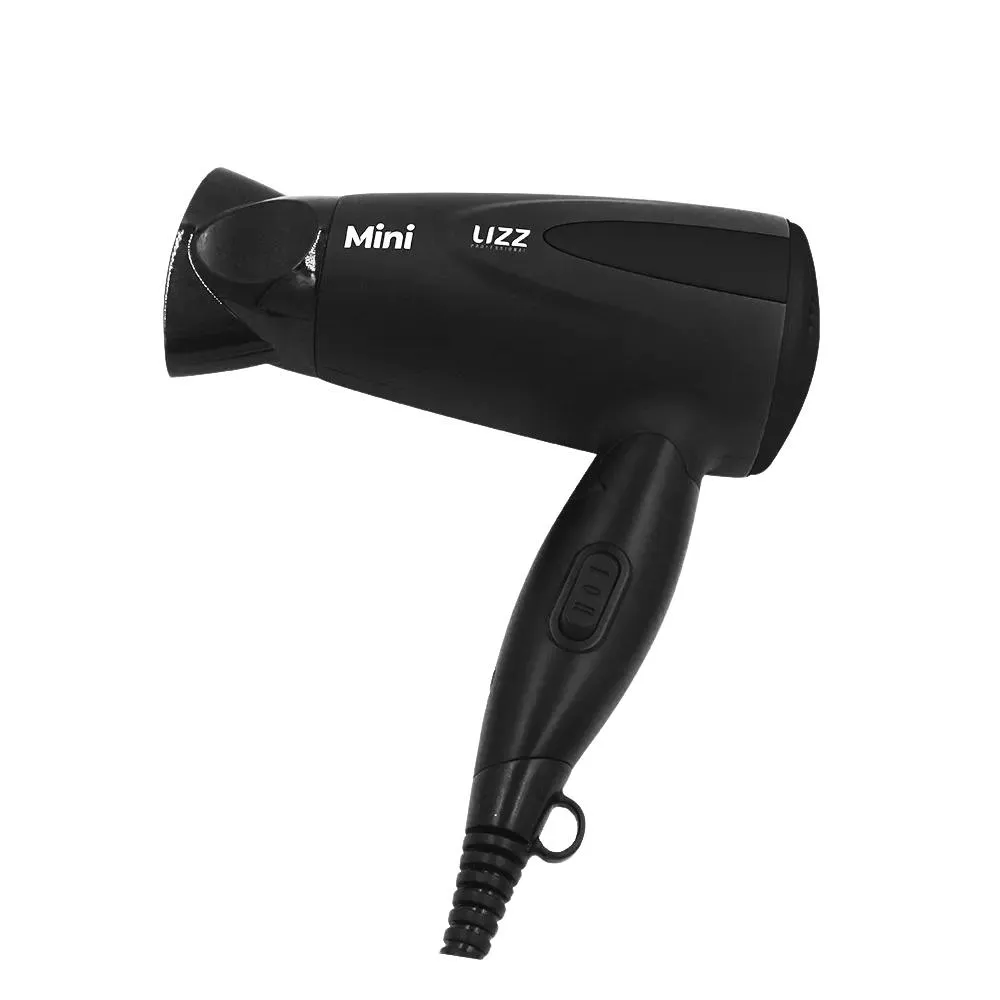 Secador Lizz Mini Dobrável Bivolt Automático Preto 1200w