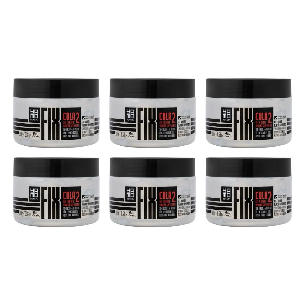 Gel Fixador Yama Fix 300g Cola - Kit C / 6un