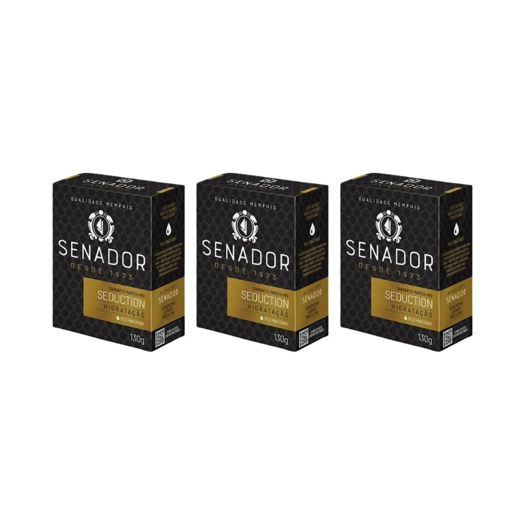 Sabonete Senador 130g Seduction - Kit C / 3un