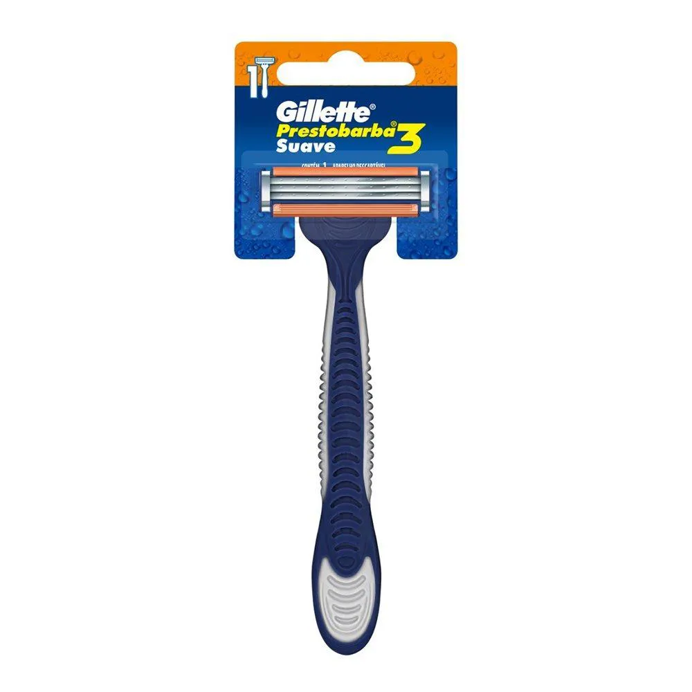 Aparelho Gillette Prestobarba3 Champions Suave Cartela - Embalagem com 12 unidades