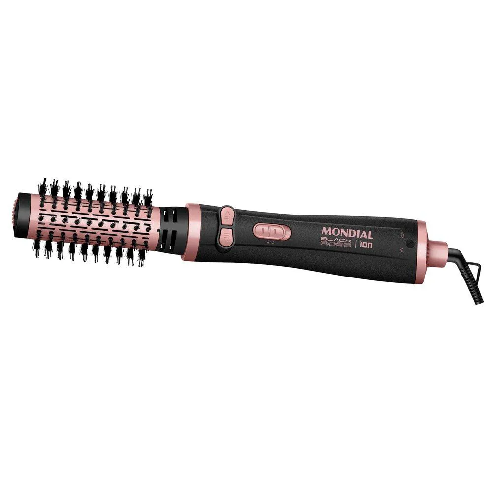 ESCOVA ROTATIVA MONDIAL ERB-01 - PRETO/GOLDEN, BIVOLT 410
