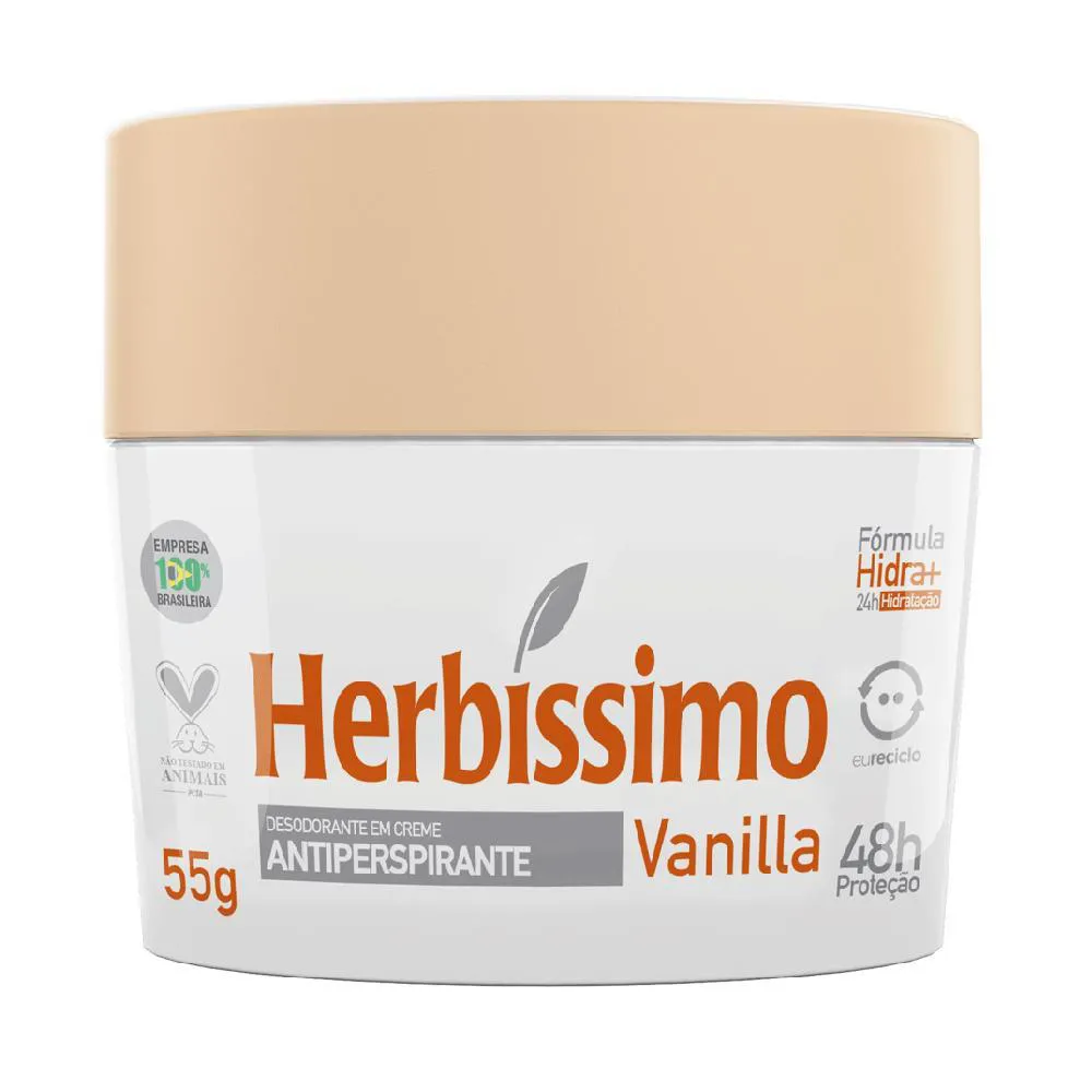 Desodorante Herbissimo Creme Vanilla 55gr
