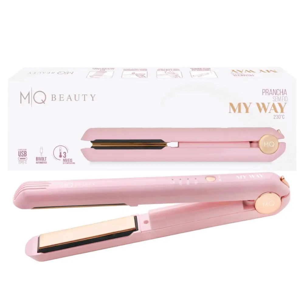 Prancha sem Fio Mq Beauty My Way Bivolt 25w