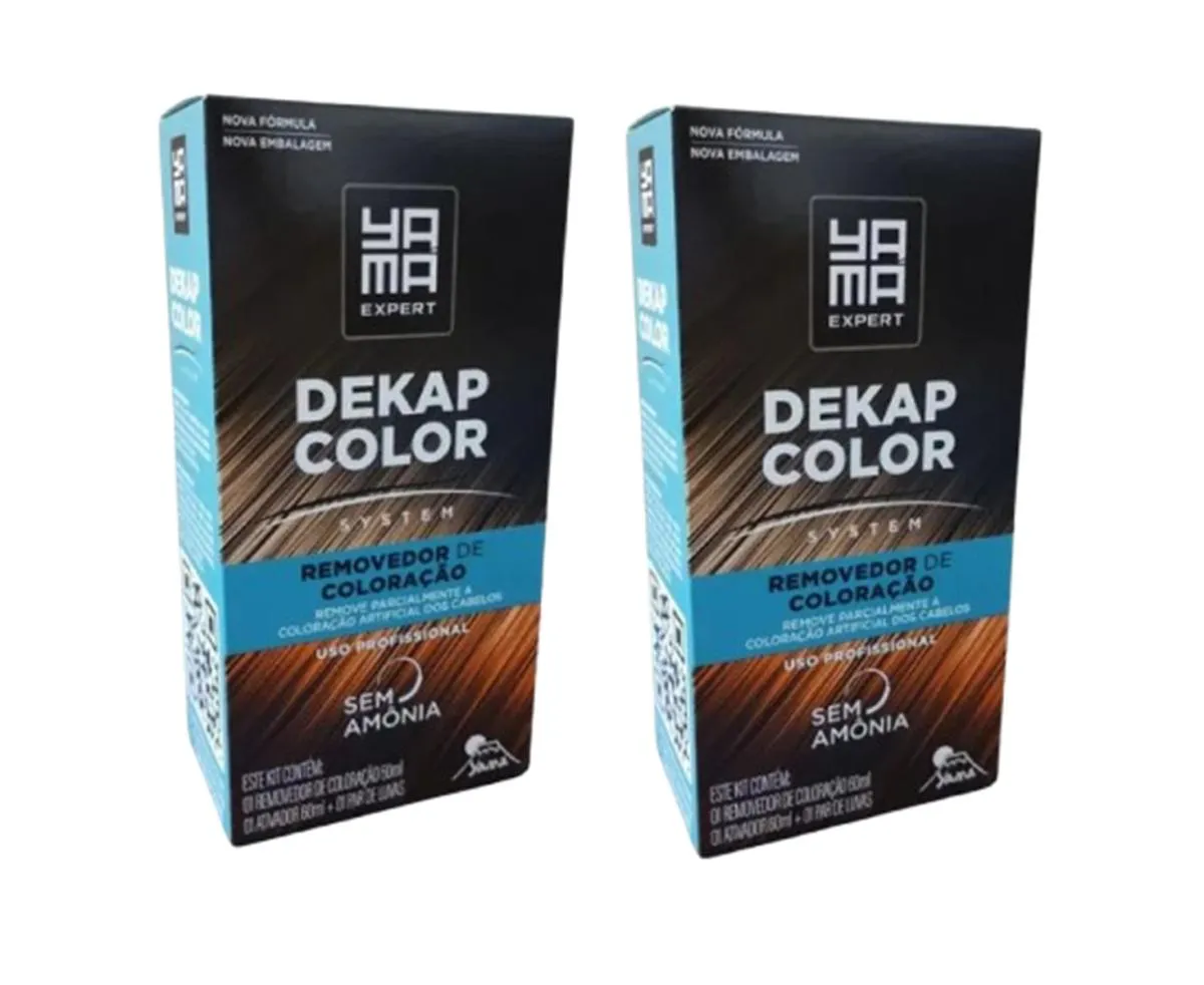 Kit 2 Removedor de Coloração Dekap Color Sistem 120ml - Yamá