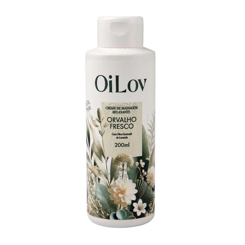 Creme de Massagem Relaxante Orvalho Fresco Oilov 200ml