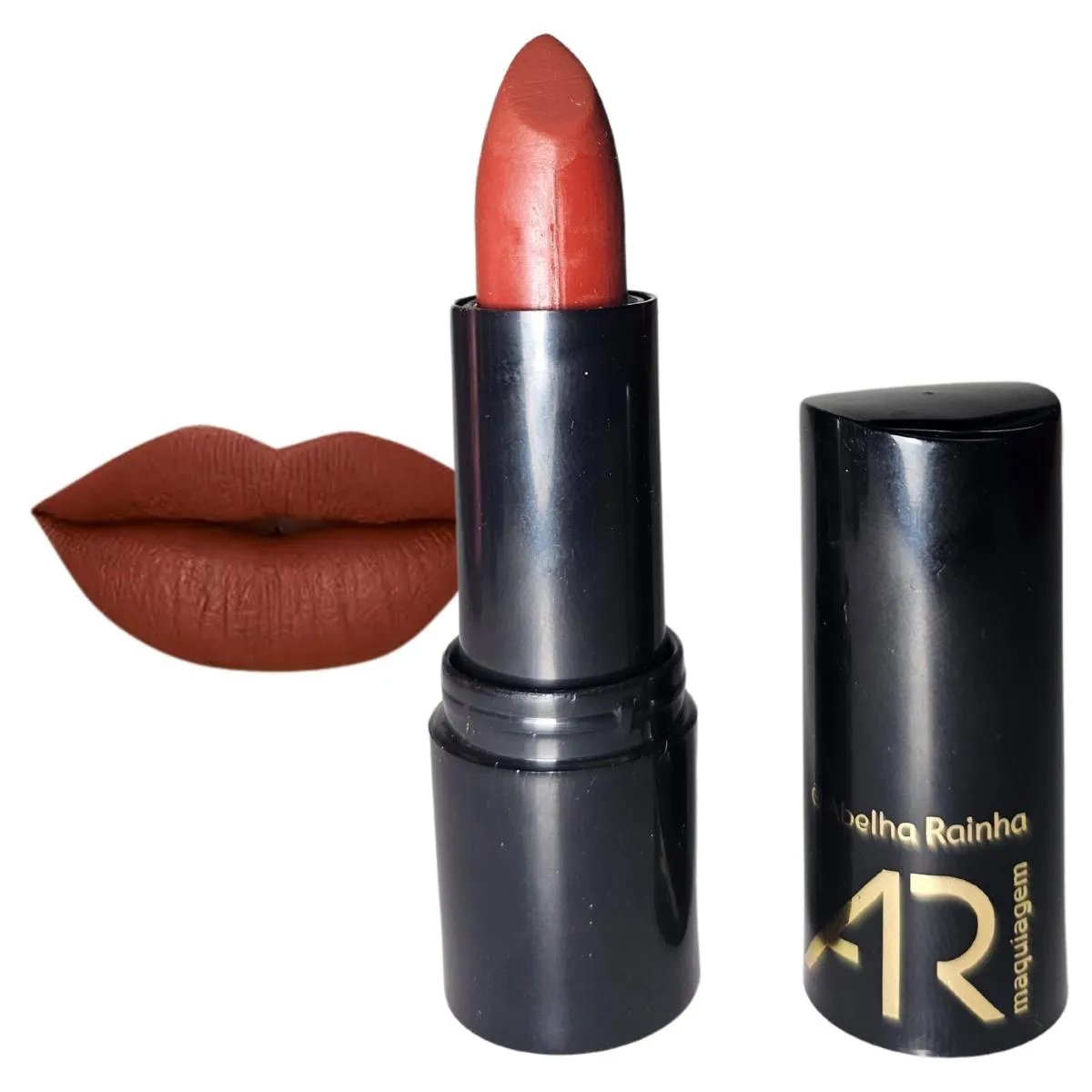 Batom Bourbon Nude Retinol-like Ar Maquiagem Abelha Rainha 3,8g