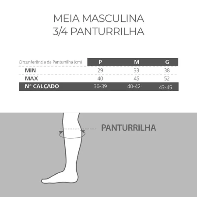 Meia ¾ Panturrilha Attiva Alta Compressao 20-30 Mas Fechada Marrom Tamanho P Cor Marrom