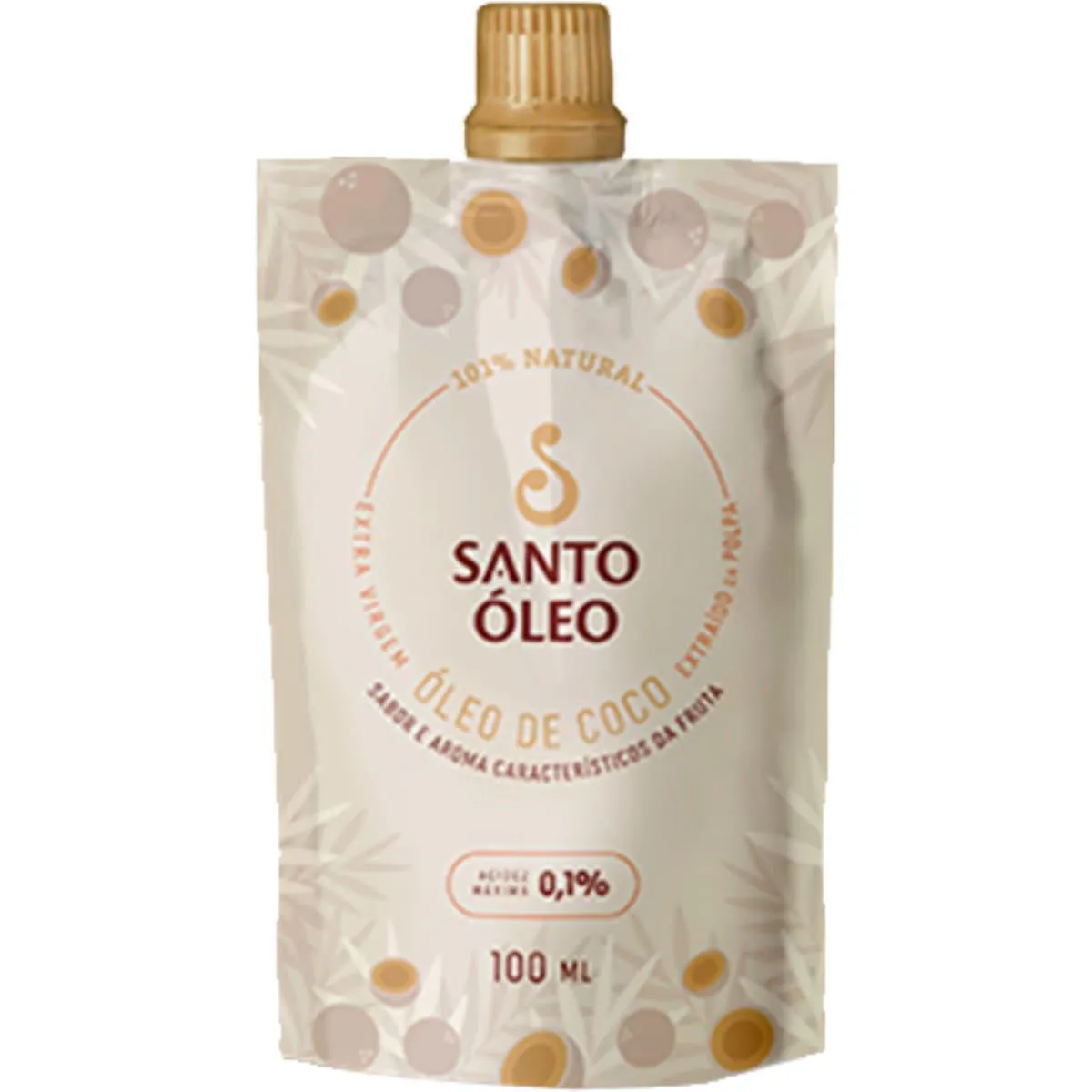 Óleo de Coco Extravirgem Polpa 100ml Santo Óleo