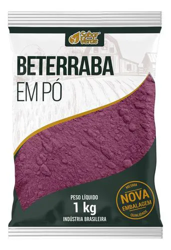 Beterraba em Pó Desidradata Farinha Pura 1kg Sabor Verde