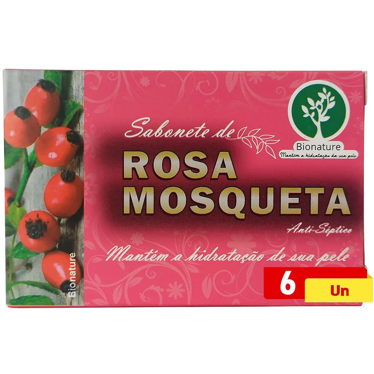 Sabonete de Rosa Mosqueta 6 X 110g Bionature