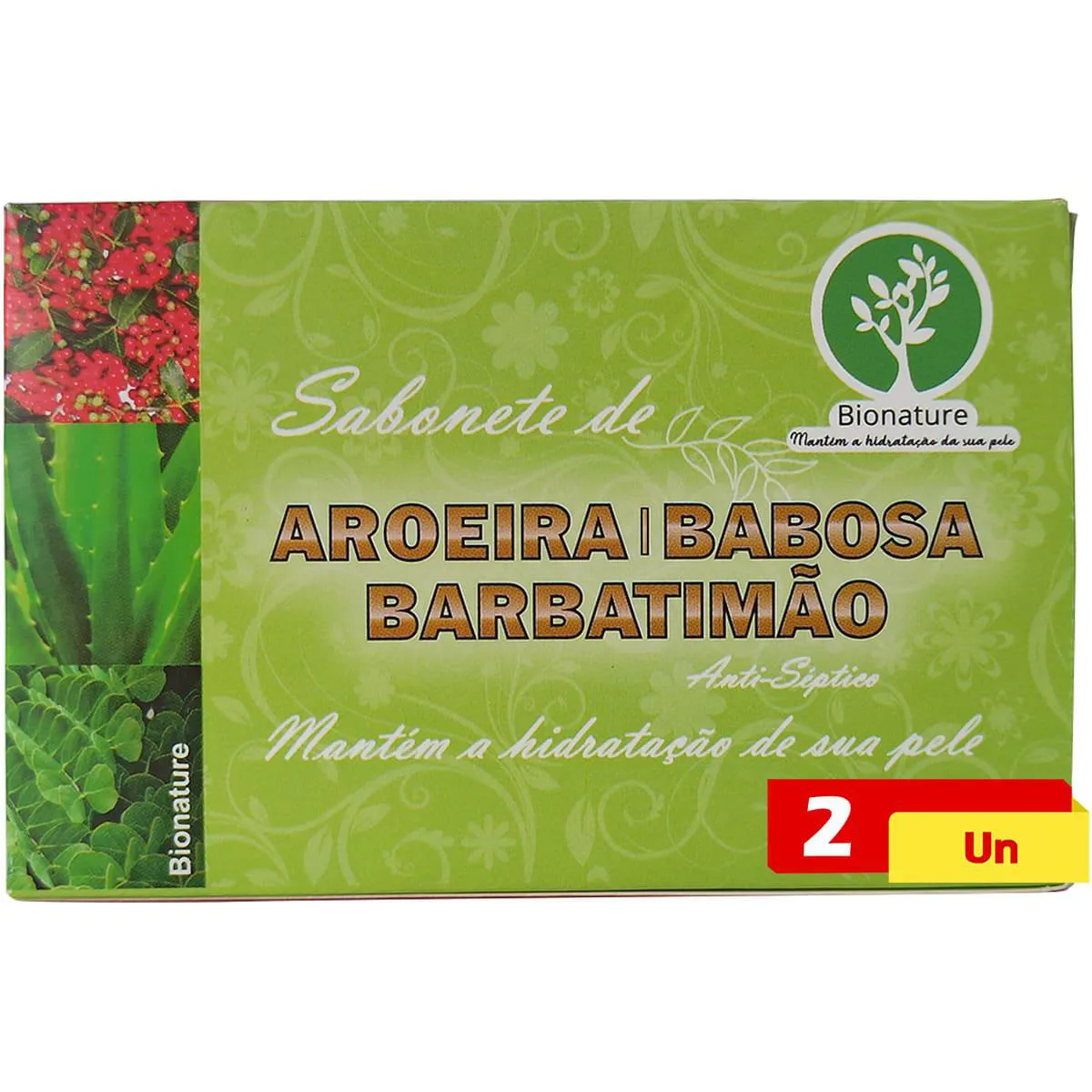 Sabonete de Aroeira Babosa e Barbatimão 2 X 110g Bionature