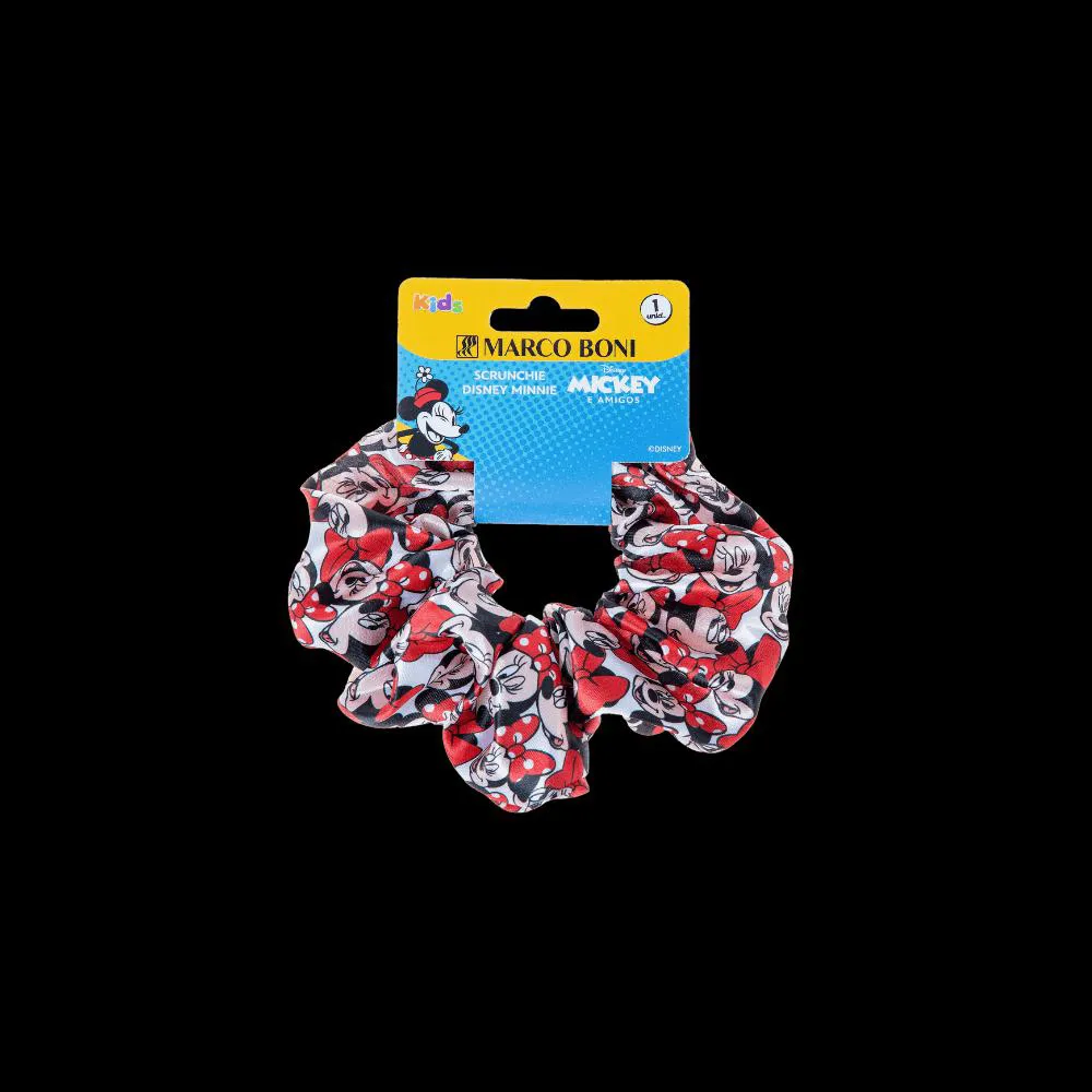 Elásticos para Cabelo Revestido de Seda Decorada Disney Minnie Marco Boni 8555