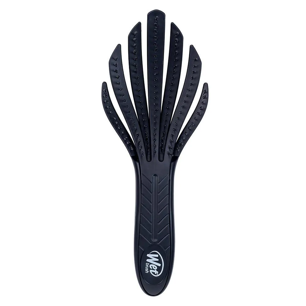Wetbrush Tipo Polvo Escova Desembaraçadora de Cachos Preta