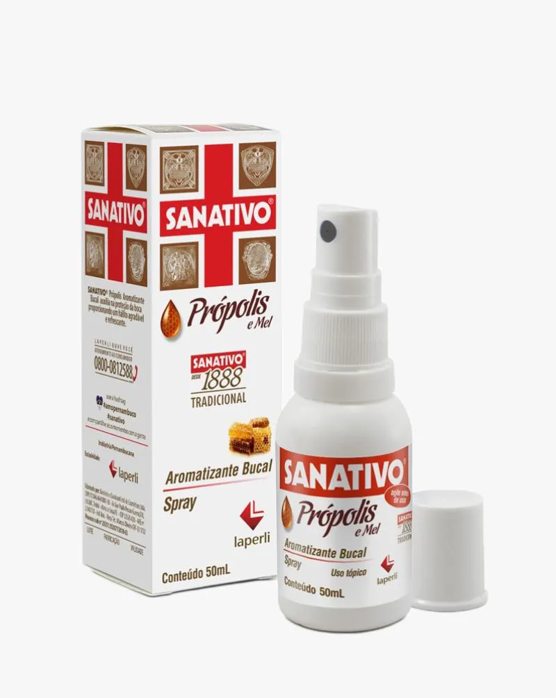 Spray Oral Própolis e Mel Sanativo 50ml