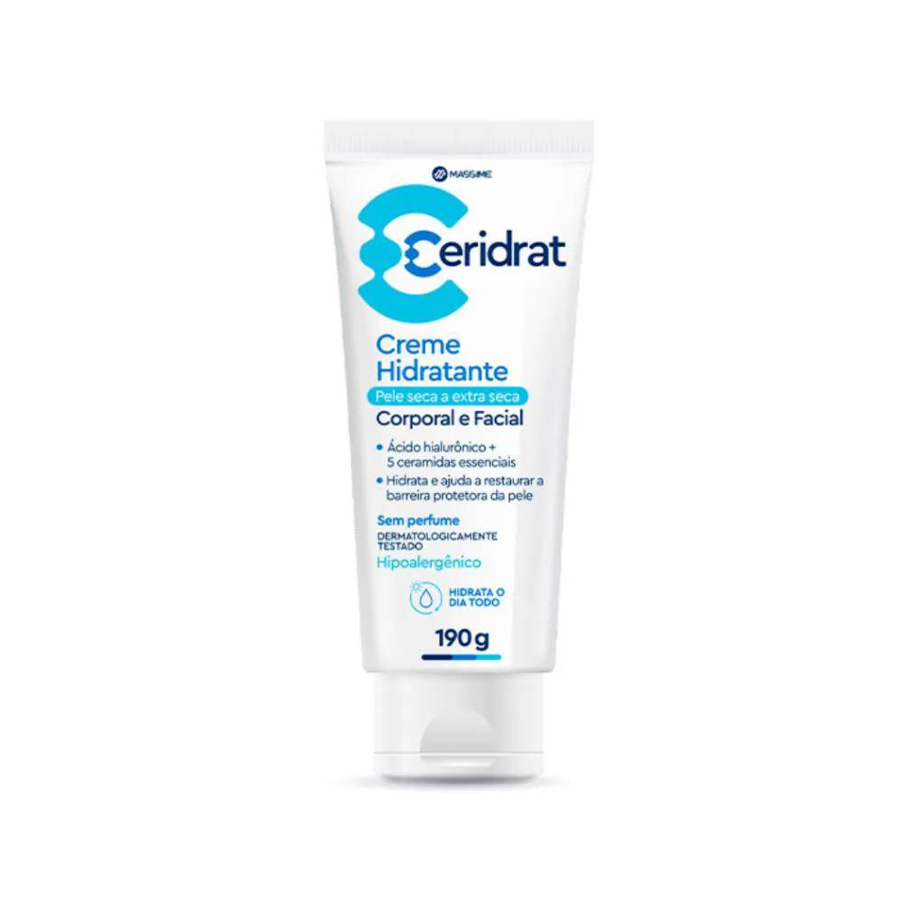 Ceridrat Creme Hidratante 190g Ácido Hialuronico Corpo Rosto Similar Cerave