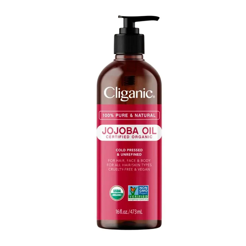 Óleo de Jojoba Orgânico Cliganic 473ml Importado