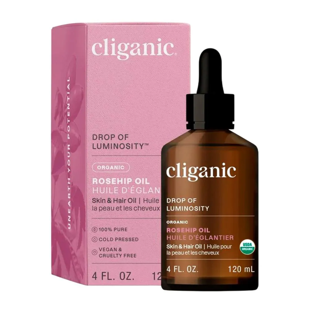 Óleo Rosa Mosqueta Orgânico Cliganic 120ml Importado