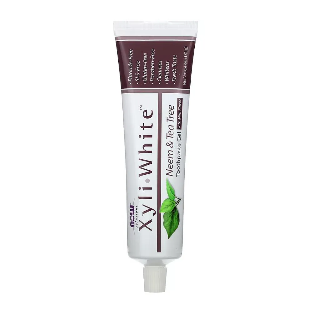 Creme dental Now Foods Xyliwhite Neem TeaTree 181g Importado