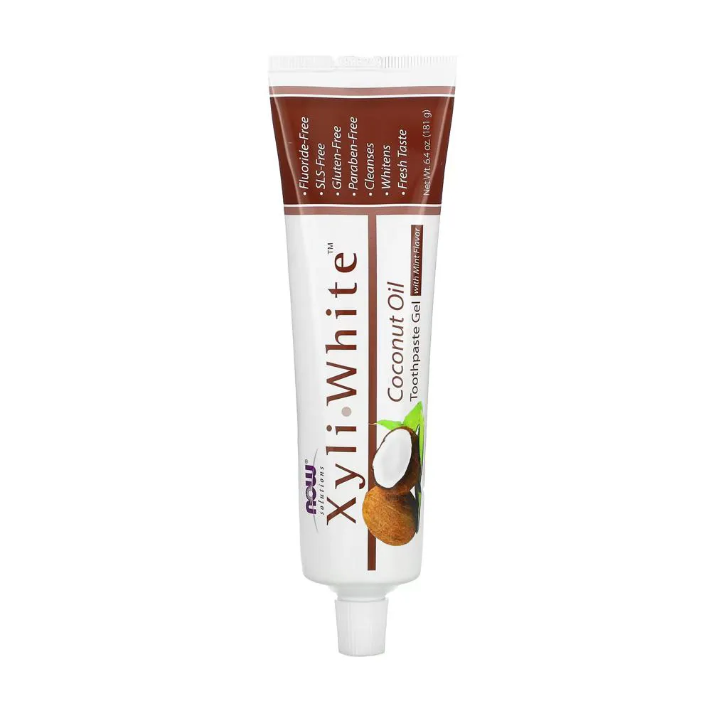 Creme Dental + Óleo Coco XyliWhite Now Foods 181g Importado