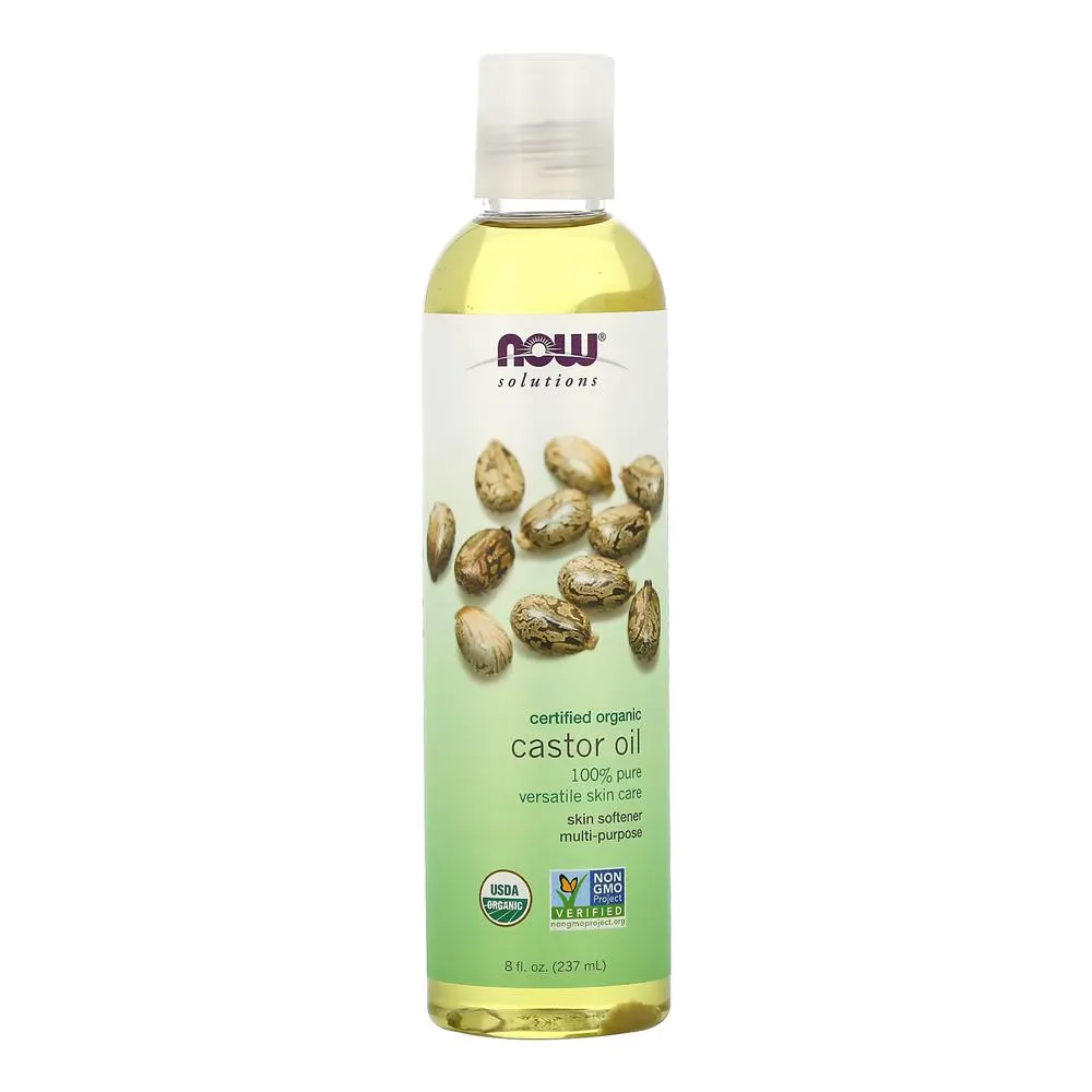 Óleo de Rícino Orgânico Now Foods 237 ml Importado