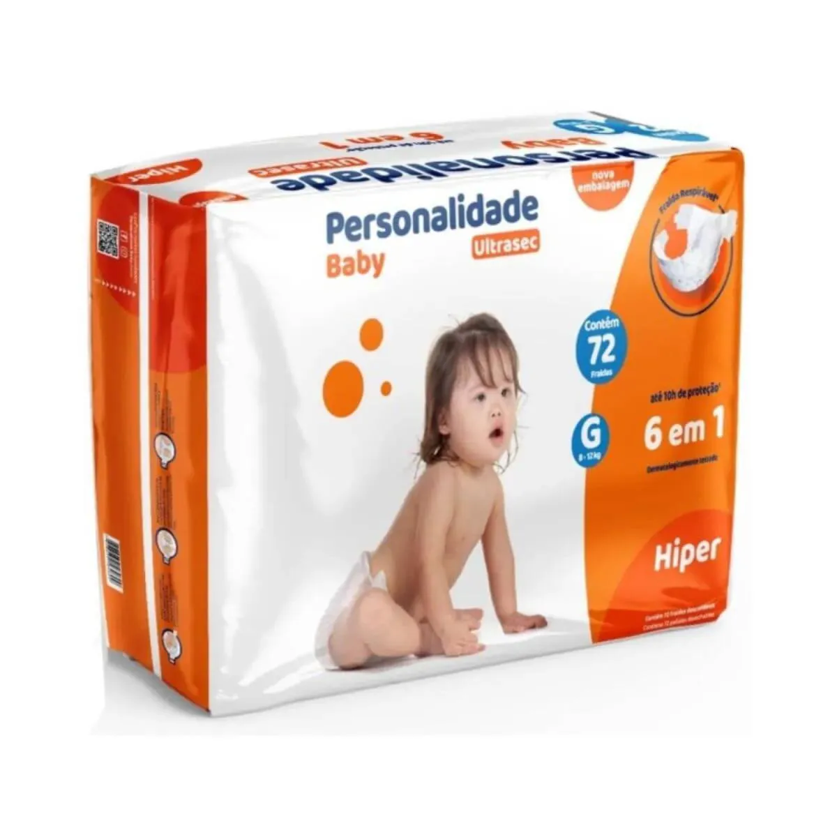 Fralda Personalidades Hiper Laranja G C72