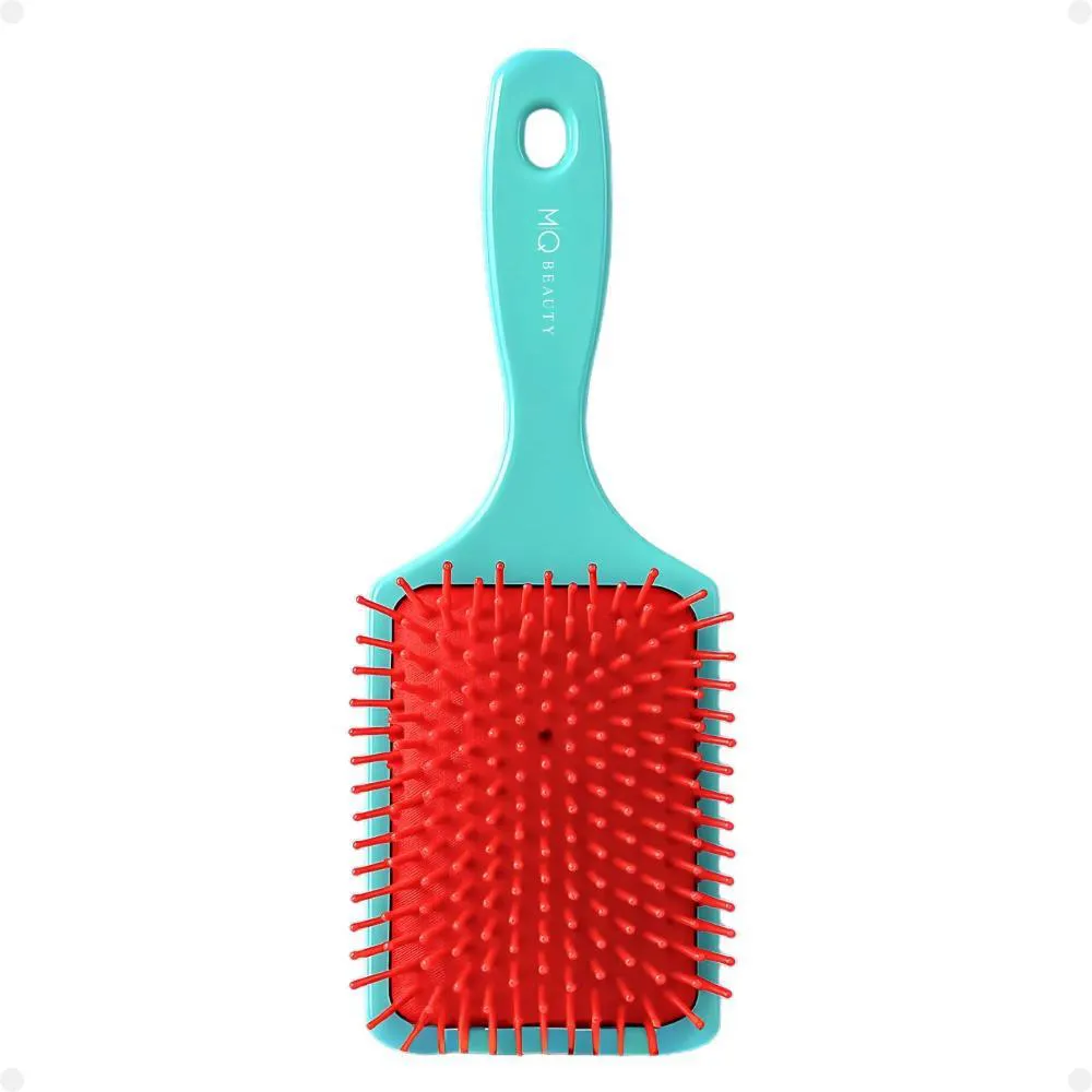 Escova Raquete Grande Mq Beauty Macarron Collection Verde Água