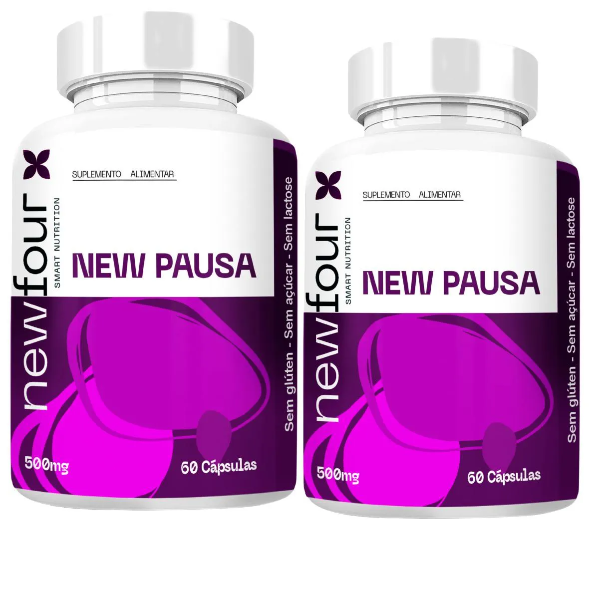 New Pausa Kit com 2 Potes com Total de 120 Capsulas