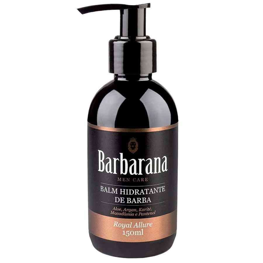 Balm Hidratante De Barba Royal Allure Amadeirado Especiado 150ml Barbarana