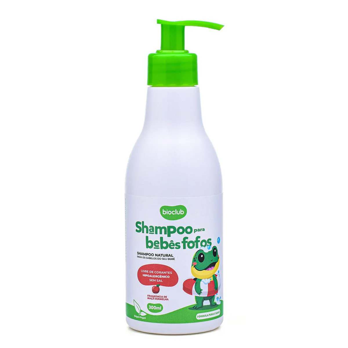 Shampoo Natural Infantil Para Bebês Fofos 300 Ml Cheiro Suave