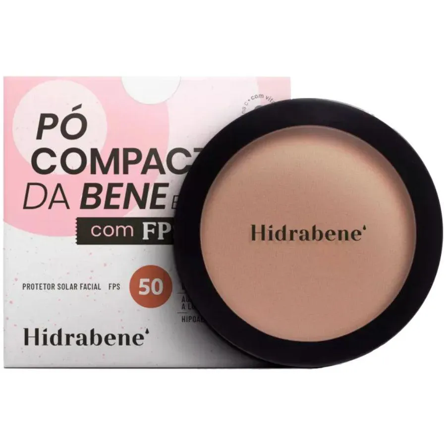Pó Compacto Da Bene Fps 50 Escuro 10g - Hidrabene