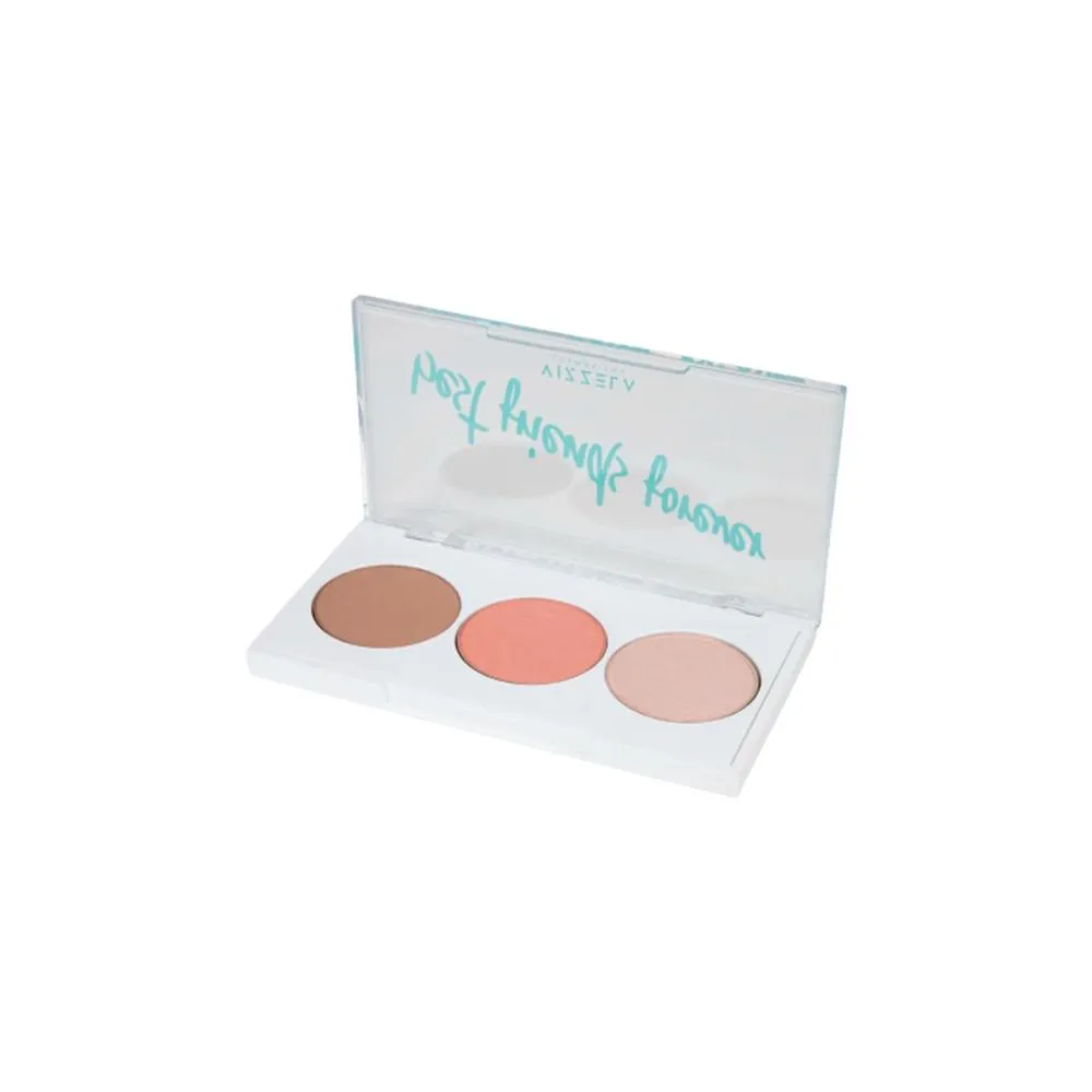 Paleta Vizzela Bff Contorno, Blush E Iluminador 01