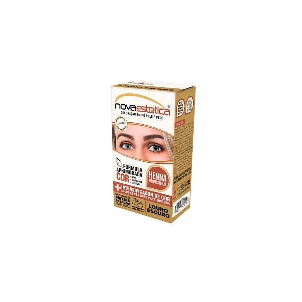 Henna Sobrancelha Nova Estética Louro Escuro