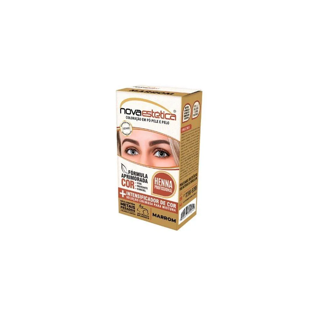 Henna Sobrancelha Nova Estética Marrom